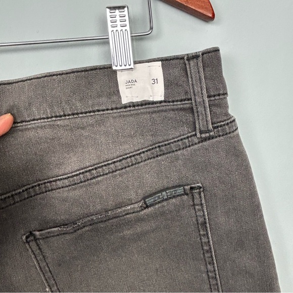 NWT Hudson Jada passage high rise denim shorts size 31 raw hem 8”inseam - Picture 9 of 13